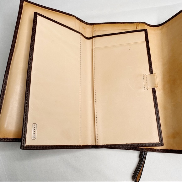Coach Soho Dark Brown Leather TriFold Wallet - Picture 8 of 8